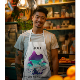 Apron do Cogumelo de Texto Personalizado