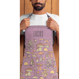 Apron do Cogumelo de Texto Personalizado