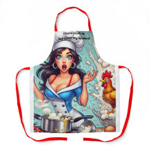 Apron Engraçado - Cartoon Chef Chaótico com Explos