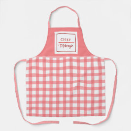 Apron feminino personalizado e controlado a rosa