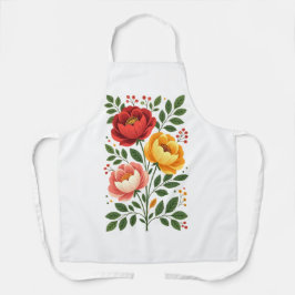 Apron Floral De Elegante