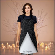 Apron Glamor Preto e Branco
