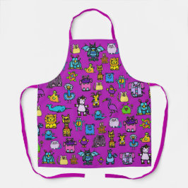 Apron Impressão All-Over - Roxo (Adulto)
