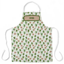 Apron Impressão com padrão de pato botânico