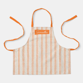 Apron - Nome Personalizado em Faixa Laranja