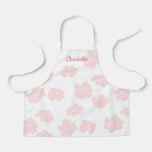 Apron para Crianças com Flor Rosa Adorável Persona