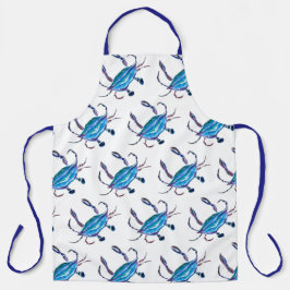 Apron Personalizado com Design de Caranguejo Azul 