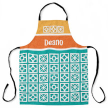 Apron Personalizado De Blocos De Quebra Modernos D