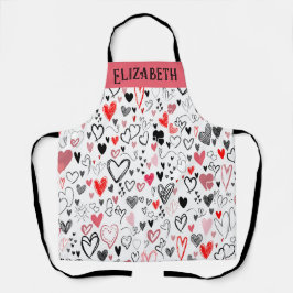 Apron Personalizado de Chef de Amor para Foodies e