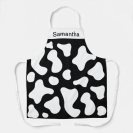 Apron Personalizado de Impressão preto de Vaca em