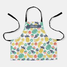 Apron personalizado de padrão de fruta