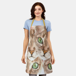 Aprons de Design de Olho Gato, Gato da Família Gat