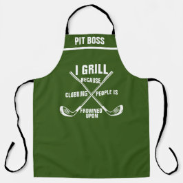 Aprons de Golfe Personalizados, Chef de CHURRASCO