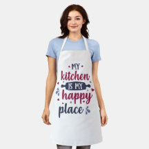 Aprons personalizados com citações de cozinha em r