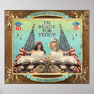 "Apronte para poster da campanha de Roosevelt 1912