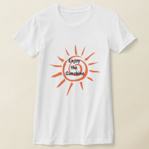 Aproveite a camiseta das mulheres sunshine
