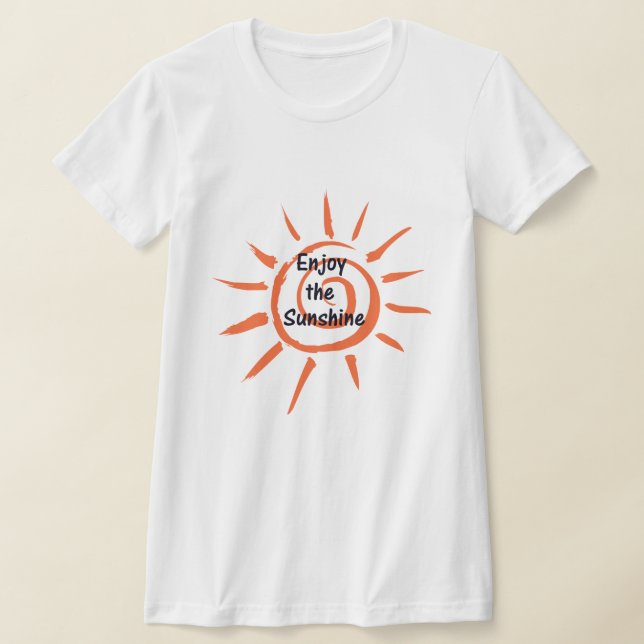 Aproveite a camiseta das mulheres sunshine (Postura )