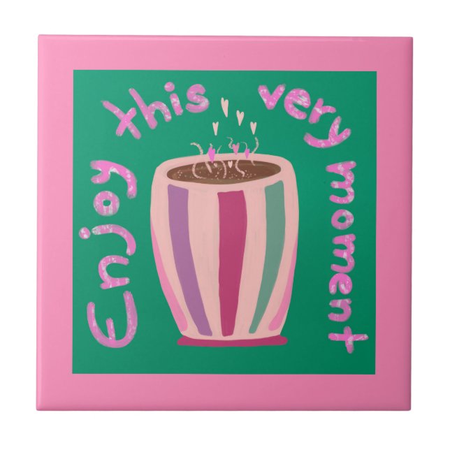 Aproveite esta citação de café quente (Frente)