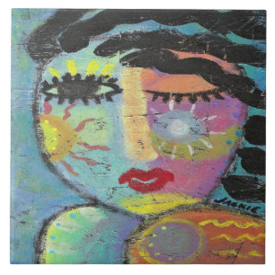 Aproveite o Abstrato de uma mulher