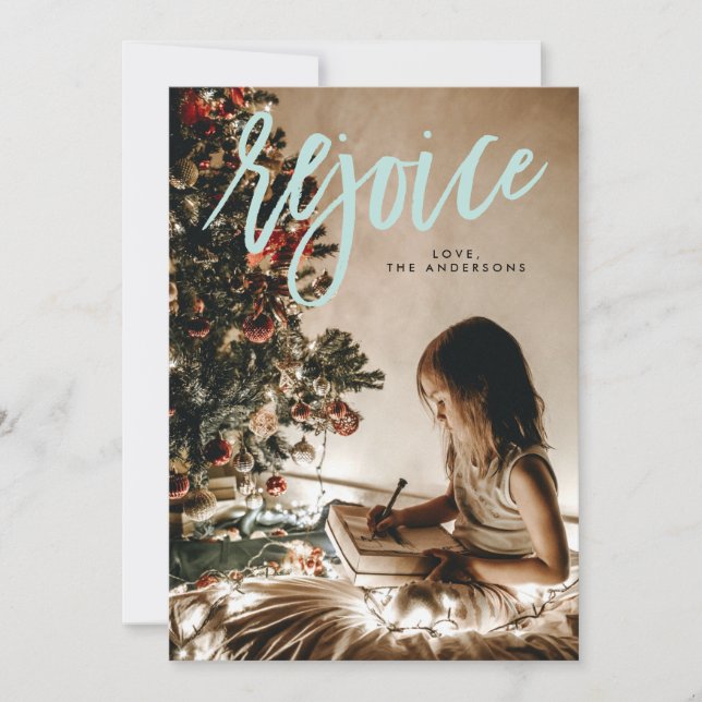 Aproveite o Cartão com fotos de Férias Religiosas (Frente)