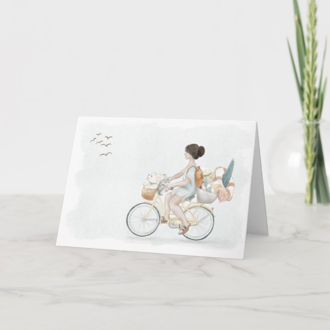 Aproveite o seu cartão de saudação dobrado no dia (Frente)