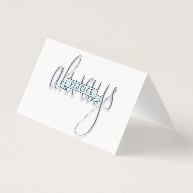 Aproveite Sempre Cartões De Saudação Com Mão (Frente)