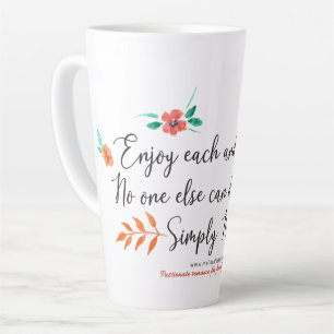 Aproveite todos os dias caneca latta