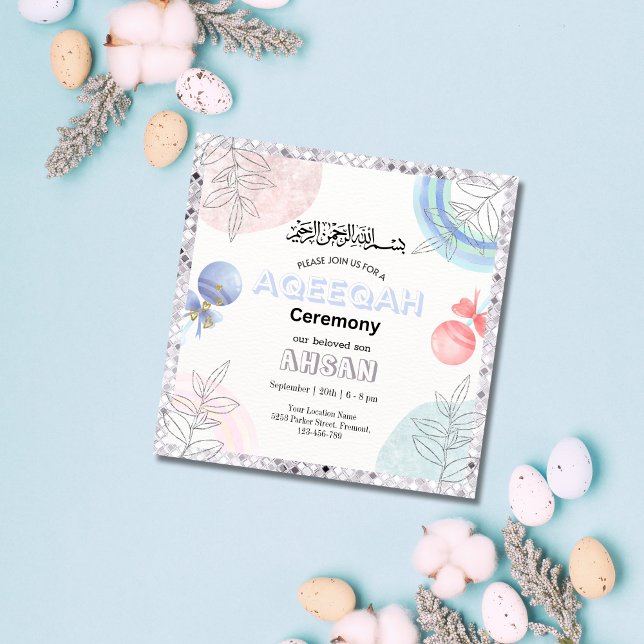 Aqeqah - Aqiqah - Convite (Criador carregado)