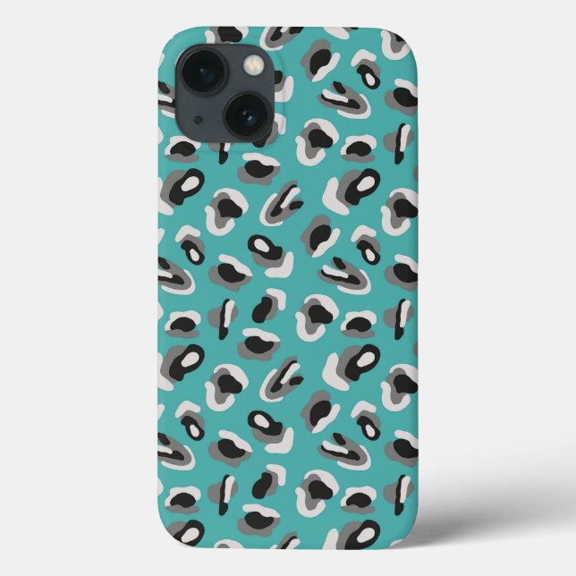 Aqua Animal Print/Camo (Verso)