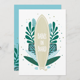 Aqua Baby Em Conselho Twins Convite Para Chá de fr