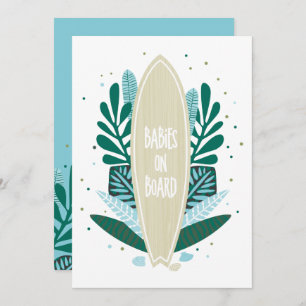 Aqua Baby Em Conselho Twins Convite Para Chá de fr