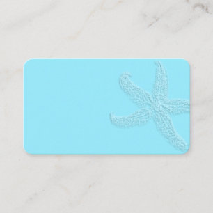 Aqua Blue Starfish Vazio Favorecer Etiquetas Coloc