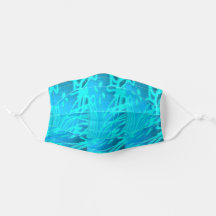 Aqua brilhante e design abstrato azul