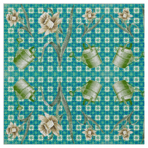 Aqua Daffidols Tecido