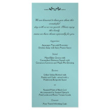 Aqua e o Menu Nupcial Elegante Negro