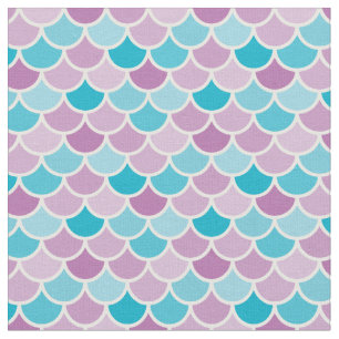 Aqua e tecido roxo do teste padrão das escalas da