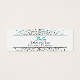 Aqua Flourish Personali Business Stationery