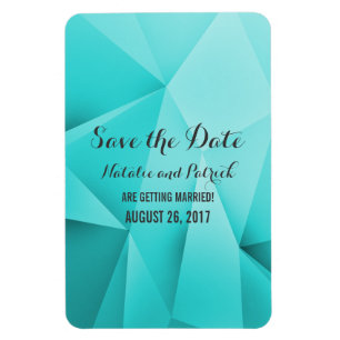 Aqua Jewel Tones salva o ímã flexível de data