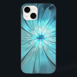 Aqua Modern Flower Phone Case<br><div class="desc">Modern and pretty flower with a delicate white center.</div>