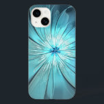 Aqua Modern Flower Phone Case<br><div class="desc">Modern and pretty flower with a delicate white center.</div>