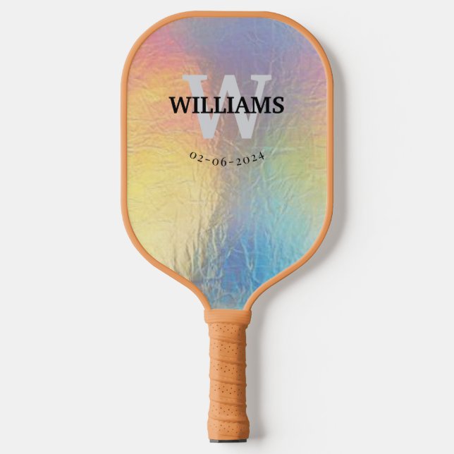 Aqua Monograma inicial e nome personalizado (Front)