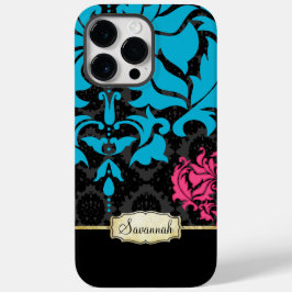 Aqua Preto e Dourado Rosa Personalizado