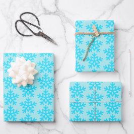 Aqua Snowflakes Cute