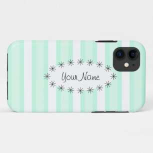 Aqua Stripe - capas de iphone 'Name' da estrela ov