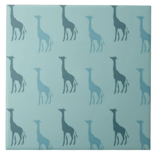 Aqua Teal Giraffe Animal