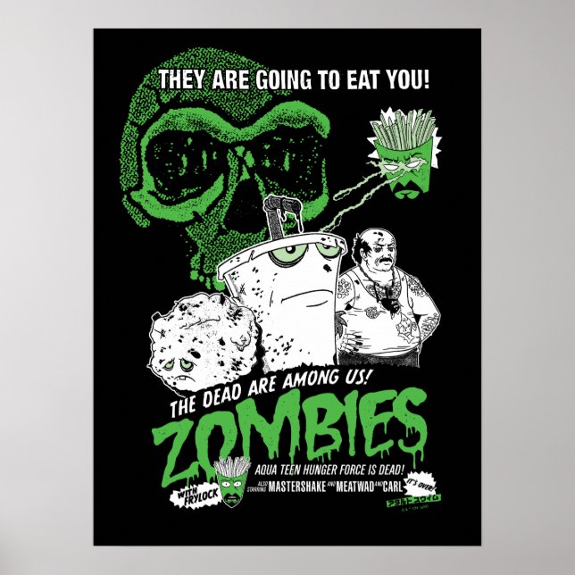 Aqua Teen Hunger Force Zombies Poster (Frente)