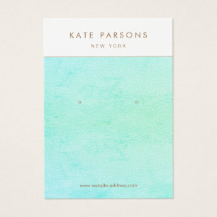 Aqua Turquoise Blue Earring Display