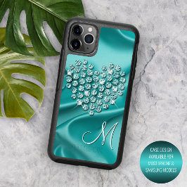 Aqua Turquoise Diamantes Personalizados Adoram Pad