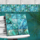 Aquamarine - Colagem geométrica<br><div class="desc">Aquamarine - Colagem geométrica</div>