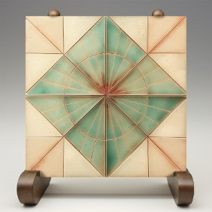 Aquamarine Starburst Earthy Copper